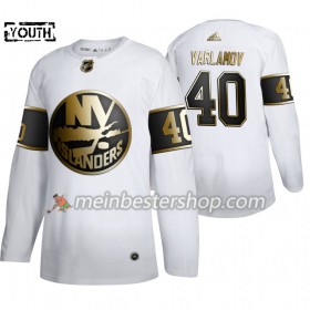 New York Islanders Semyon Varlamov 40 Adidas 2019-2020 Golden Edition Weiß Trikot Authentic - Kinder